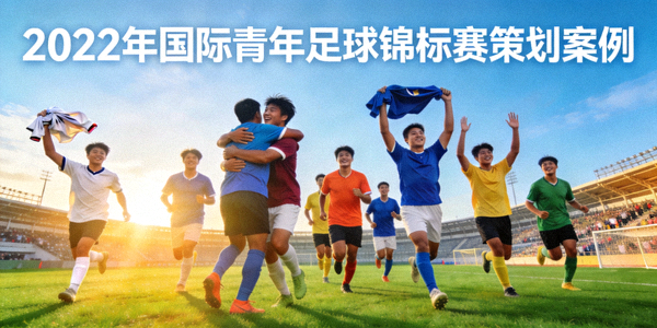 2022年国际青年足球锦标赛策划案例封面 - 青年运动员在绿茵场上庆祝